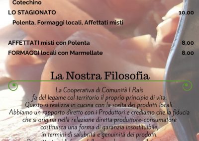 iRais Dossena cooperativa sociale Valle Brembana Bergamo i Raìs gruppo giovani servizi mirasole trattoria alpina formaggio miniere ol minadur minadùr